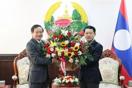 Đại sứ Việt Nam chúc Tết cổ truyền Boun Pi May năm 2023 của Lào