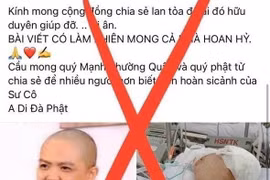 Khuyến cáo dân cảnh giác việc mạo danh hội Phật giáo kêu gọi từ thiện