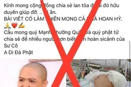 Khuyến cáo dân cảnh giác việc mạo danh hội Phật giáo kêu gọi từ thiện