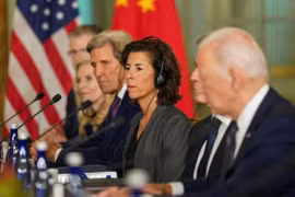 Bộ trưởng Thương mại Mỹ Gina Raimondo. (Nguồn: Reuters)