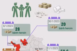 [Infographics] Các vụ ma túy lớn bị triệt phá từ đầu năm 2023 đến nay