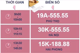 [Infographics] Mở lại phiên đấu giá biển số đẹp vào ngày 15/9