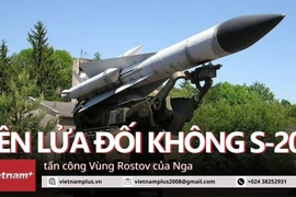 Khoảnh khắc tên lửa "lạ" bắn trúng thành phố cảng Taganrog của Nga