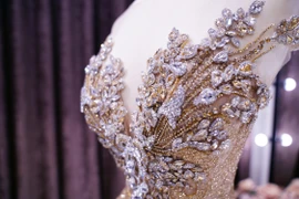 Cận cảnh chiếc đầm lộng lẫy Phương Nga sẽ mặc đêm chung kết MGI