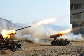 Triều Tiên tập trận bắn đạn thật gần hải giới với Hàn Quốc