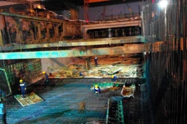 Hầm chui Thanh Xuân và Trung Hòa cơ bản hoàn thành thông xe kỹ thuật vào ngày 31/12 tới. (Ảnh: Việt Hùng/Vietnaam+)