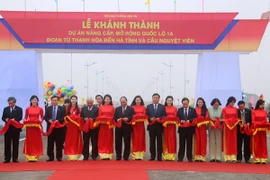 Khánh thành dự án Quốc lộ 1A đoạn Thanh Hóa-Hà Tĩnh dài 315km