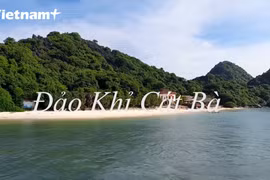Đảo Khỉ ở quần đảo Cát Bà. (Ảnh: HV/Vietnam+)