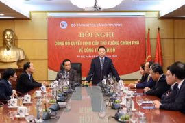Bộ trưởng Trần Hồng Hà phát biểu tại Hội nghị.
