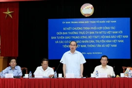 Mặt trận Tổ quốc và các cơ quan báo chí tích cực hợp tác