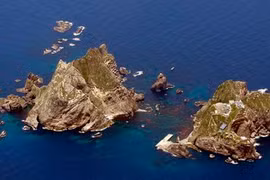 Quần đảo Takeshima/Dokdo. (Nguồn: Asahi)