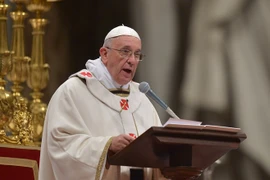 Giáo hoàng Francis hối thúc đẩy mạnh tiến trình hòa bình Trung Đông