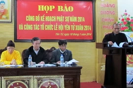 Các đại biểu tham dự buổi họp báo. (Ảnh: Xuân Tùng/Vietnam+)