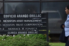 Trụ sở Công ty luật Mossack Fonseca ở Panama City, Panama ngày 9/5. (Nguồn: AFP/TTXVN)