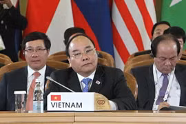 Thủ tướng Nguyễn Xuân Phúc phát biểu tại hội nghị. (Ảnh: Thống Nhất/TTXVN)