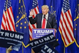 Ông Donald Trump phát biểu tại South Bend, Indiana ngày 2/5. (Nguồn: EPA/TTXVN)