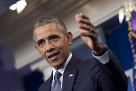 Tổng thống Mỹ Barack Obama phát biểu trong cuộc họp báo ở thủ đô Washington ngày 6/5. (Nguồn: EPA/TTXVN)