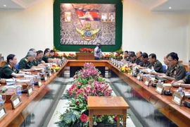 Quang cảnh Đối thoại Chính sách Quốc phòng Việt Nam-Campuchia lần thứ nhất. (Ảnh: Xuân Khu/Vietnam+)