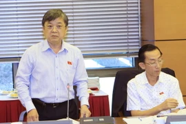 Đại biểu Quốc hội thành phố Hồ Chí Minh Trương Trọng Nghĩa phát biểu ý kiến. (Ảnh: Doãn Tấn/TTXVN)
