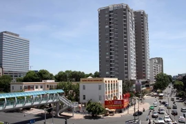 Khu chung cư B4 Kim Liên, Đống Đa. (Ảnh: Tuấn Anh/TTXVN)