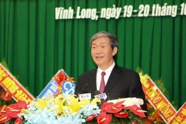 Đồng chí Đinh Thế Huynh phát biểu chỉ đạo Đại hội. (Ảnh: Phạm Minh Tuấn/TTXVN)