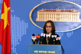 Phó Phát ngôn Bộ Ngoại giao Phạm Thu Hằng. (Ảnh: Phạm Kiên/TTXVN)