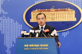 Người phát ngôn Bộ Ngoại giao Việt Nam Lê Hải Bình phát biểu. (Ảnh: Doãn Tấn/TTXVN)