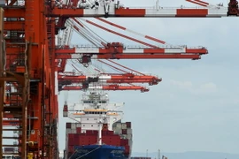 Hoạt động của tàu quốc tế tại cảng biển Tokyo. (Nguồn: AFP/TTXVN)