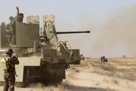 Các chiến binh người Kurd đóng quân tại khu vực giữa Daqouq và Tuz, cách thành phố Kirkuk khoảng 55km về phía Nam. (Nguồn: THX/TTXVN)