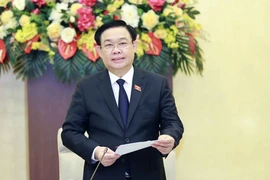 Chủ tịch Quốc hội Vương Đình Huệ phát biểu khai mạc. (Ảnh: Doãn Tấn/TTXVN)