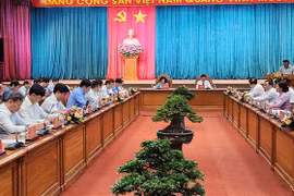 Quang cảnh tại buổi làm việc. (Ảnh: Sỹ Thắng/TTXVN)