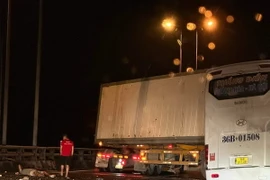 Hiện trường vụ tai nạn. (Nguồn: Vietnam+)