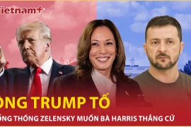 Ông Trump “tố” Tổng thống Zelensky muốn bà Harris thắng bầu cử Mỹ 2024