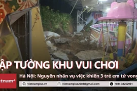 Ba cháu nhỏ bị vùi lấp thương tâm trong vụ sạt lở đất tại huyện Ba Vì