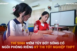 Bản tin 60s: Thí sinh viêm tủy đốt sống cổ ngồi phòng riêng thi tốt nghiệp THPT