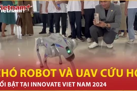 Trải nghiệm chó robot và UAV cứu hộ, cứu nạn tại Innovate Viet Nam 2024