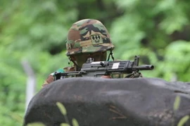 Binh lính Hàn Quốc trong một cuộc tập trận (Nguồn: AFP)