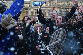 Nhiều người Scotland đã ăn mừng khi nghe tin Margaret Thatcher qua đời (Nguồn: AFP)