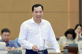 Thứ trưởng Bộ Công an Lê Văn Tuyến phát biểu. (Ảnh: Doãn Tấn/TTXVN)