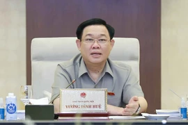 Chủ tịch Quốc hội Vương Đình Huệ phát biểu. (Ảnh: Doãn Tấn/TTXVN)