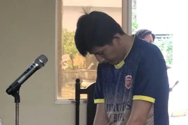 Tòa án Nhân dân tỉnh Bạc Liêu tuyên phạt bị cáo Lương Thanh Lâm 18 năm tù về tội “Giết người”. (Ảnh: TTXVN phát)