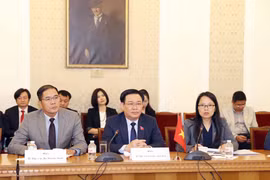 Chủ tịch Quốc hội Vương Đình Huệ phát biểu. (Ảnh: Doãn Tấn/TTXVN)