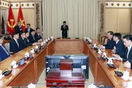 Quang cảnh buổi tiếp. (Ảnh: Xuân Khu/TTXVN)