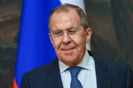 Ngoại trưởng Nga Sergei Lavrov tại một cuộc họp báo ở Moskva, Nga. (Ảnh: AFP/TTXVN)