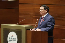 Thủ tướng Chính phủ cùng bốn Bộ trưởng, trưởng ngành sẽ trả lời chất vấn. (Ảnh: Dương Giang/TTXVN)