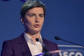 Thủ tướng Serbia Ana Brnabic đứng đầu chính phủ mới của Serbia. (Ảnh: AFP/TTXVN)