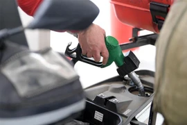 Bơm xăng cho phương tiện tại trạm xăng. (Ảnh: THX/TTXVN)