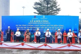 Lễ khởi công xây dựng. (Ảnh: Tuấn Anh/TTXVN)