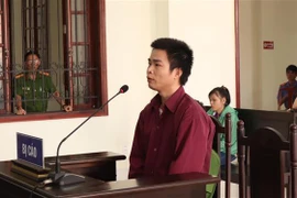Bị cáo Nguyễn Tuấn Trung tại phiên tòa. (Ảnh: Đậu Tất Thành/TTXVN)