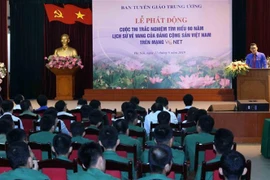 Toàn cảnh lễ phát động. (Ảnh: Phương Hoa/TTXVN)